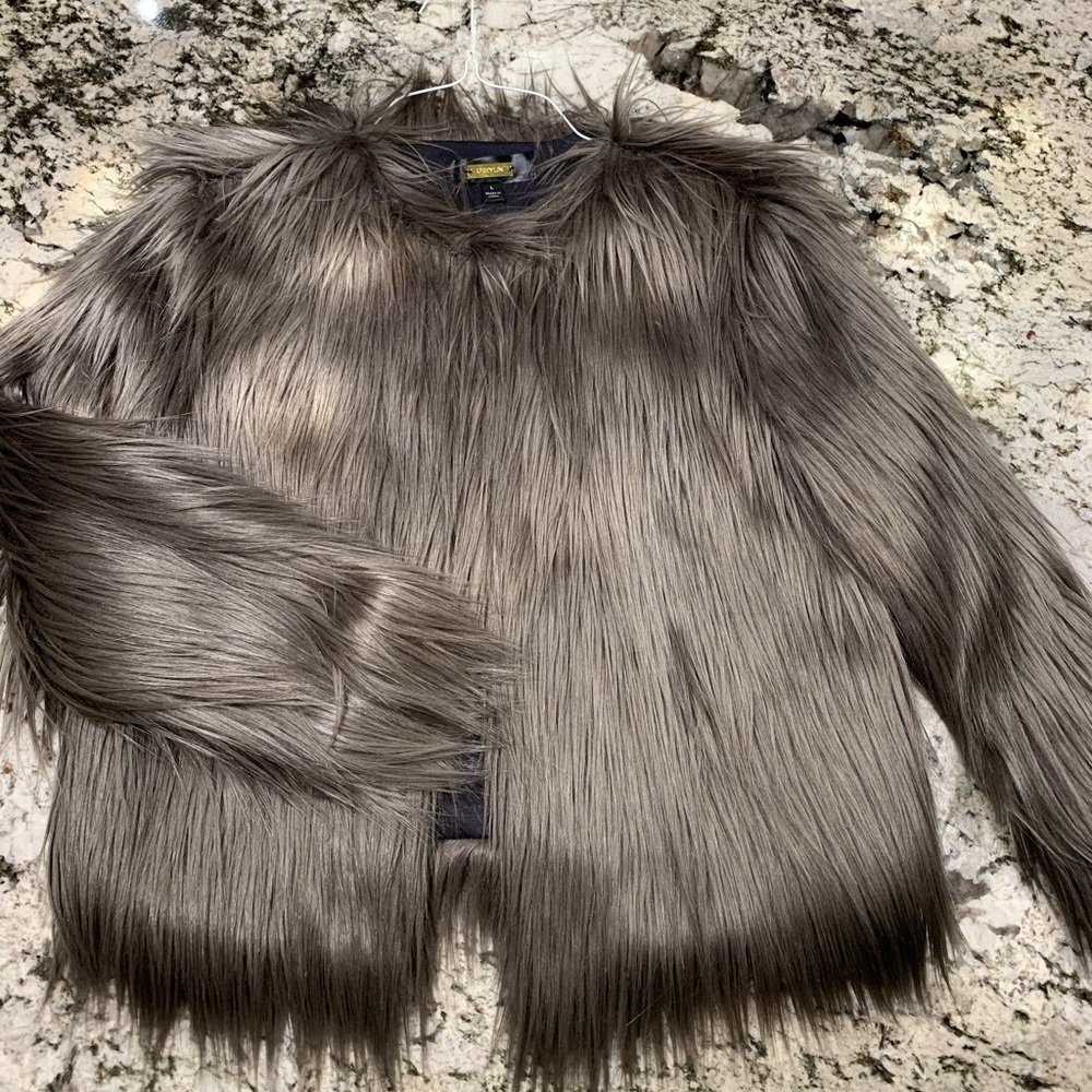 Greylin fuzzy jacket